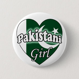 Pakistani Girl 6 Cm Round Badge