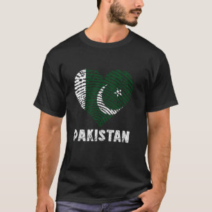 Pakistani Roots Pakistan Flag Heart Pakistani Prid T-Shirt