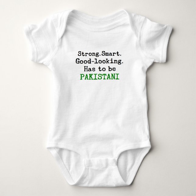 pakistani strong baby bodysuit (Front)