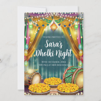 Pakistani wedding invite & Digital Mehendi invite