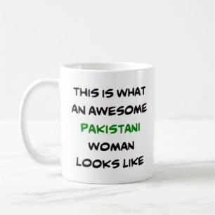 pakistani woman, awesome coffee mug