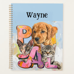 Pal Dog and Cats Plus Personalise Name Planner