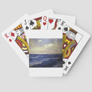Pal Szinyei-Merse - water wave vintage. paintings Playing Cards