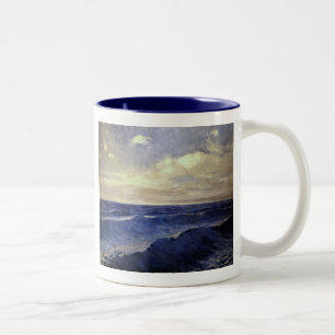 Pal Szinyei-Merse - water wave vintage. paintings Two-Tone Coffee Mug