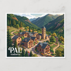 Pal Village Andorra Postcard