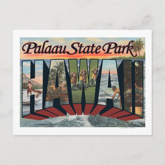 Palaau State Park, Hawaii - Large Letter Scenes Postcard (Front)