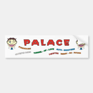Palace Amusements building front bumper sticker. Bumper Sticker
