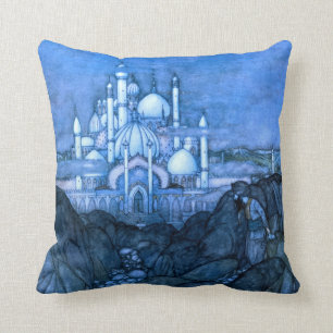 Palace Edmun Dulac Architecture Arabian Nights Cushion