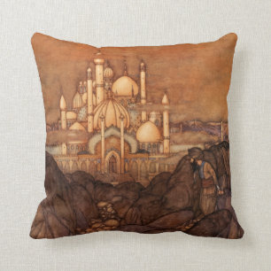 Palace Edmund Dulac Architecture Arabian Nights Cushion