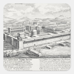 Palace of Diocletian (245-313), Split, Yugoslavia, Square Sticker