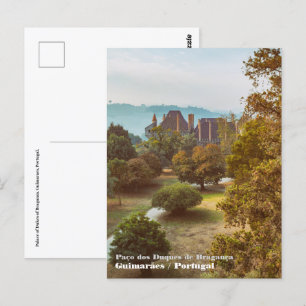 Palace of Dukes of Braganza. Guimaraes, Portugal. Postcard
