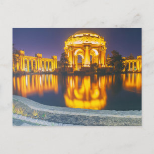 Palace of Fine Art at Nighttime Postcard