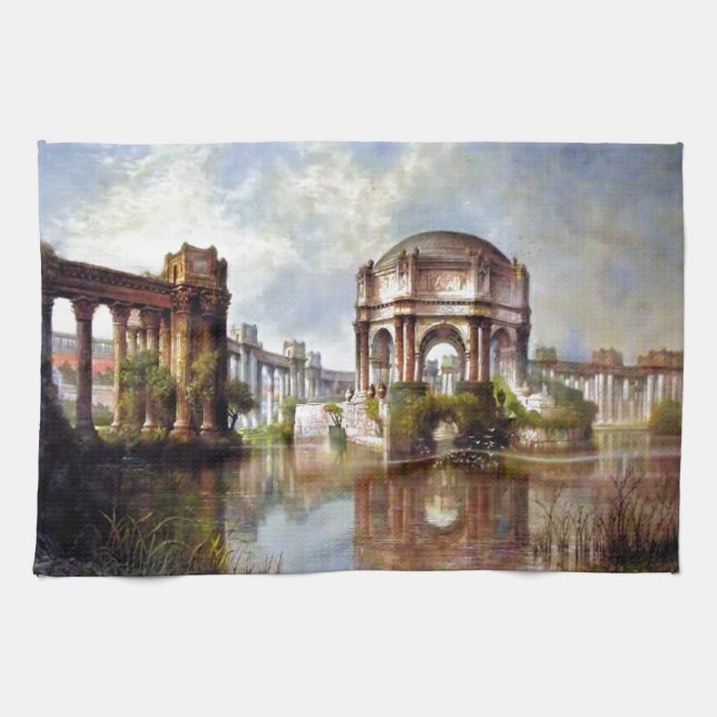 Palace of Fine Arts San Francisco Tea Towel (Horizontal)