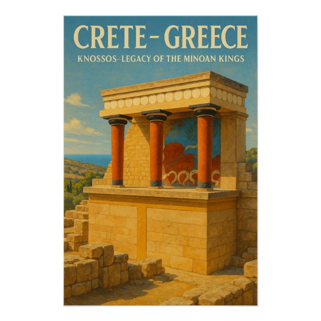 Palace of Knossos travel Poster (Front)