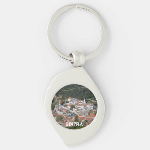 Palace of Sintra from above in Sintra, Portugal Key Ring