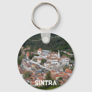 Palace of Sintra from above in Sintra Portugal Key Ring