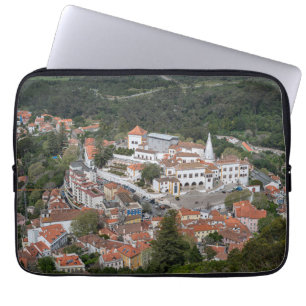 Palace of Sintra from above in Sintra, Portugal Laptop Sleeve