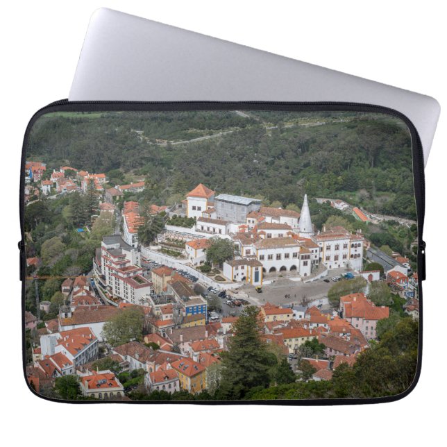 Palace of Sintra from above in Sintra, Portugal Laptop Sleeve (Front)