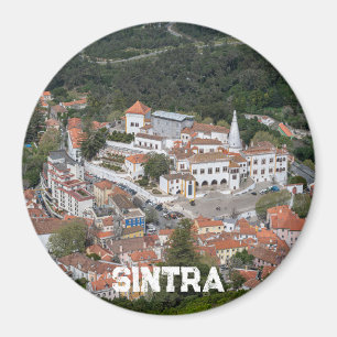 Palace of Sintra from above in Sintra Portugal Magnet