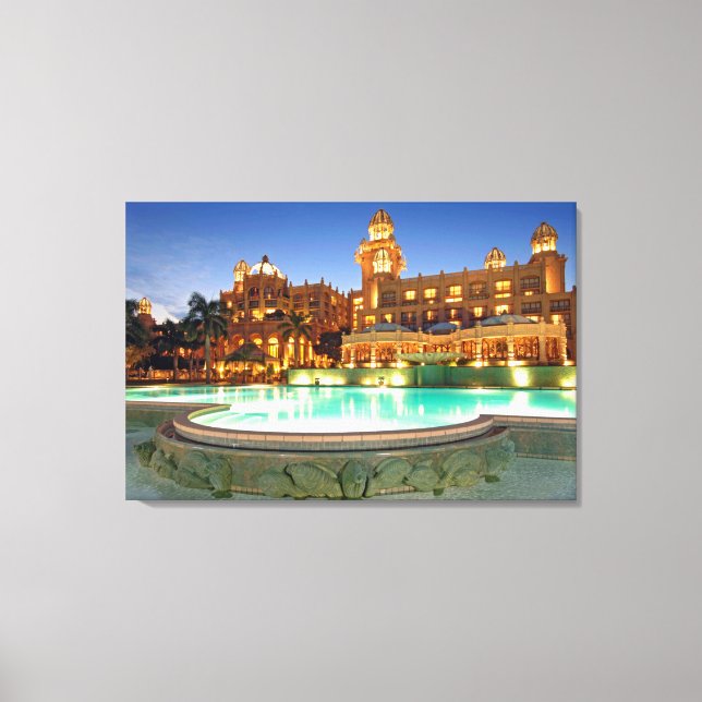 Palace Of The Lost City Hotel And Swimming Pool Canvas Print (Front)