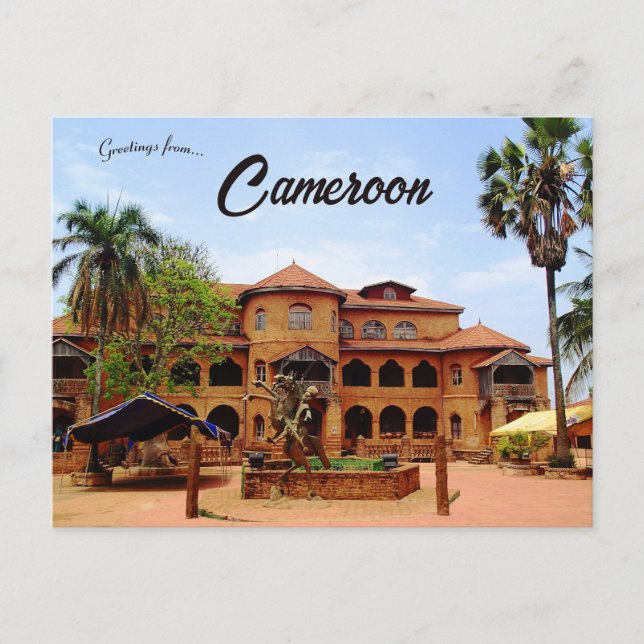Palace of the Sultan of Bamoun at Foumban Cameroon Postcard (Front)