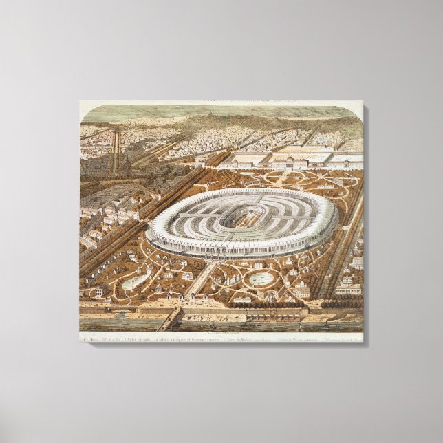 Palace of the Universal Exhibition Canvas Print (Front)