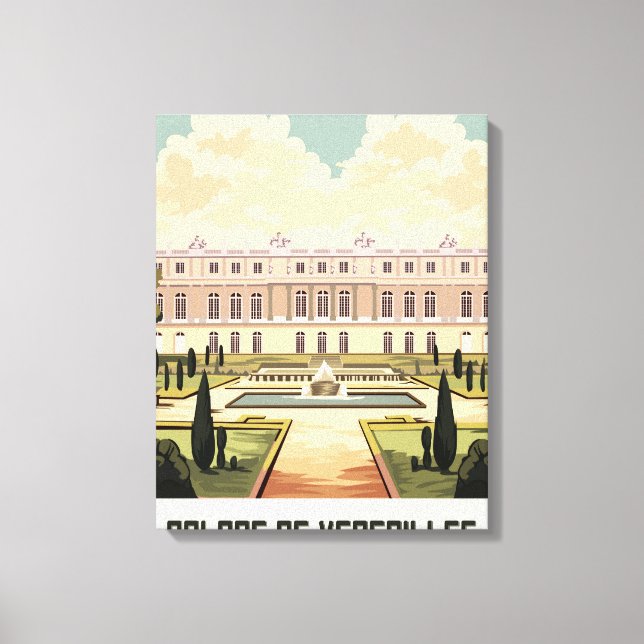 Palace of Versailles France Canvas Print (Front)