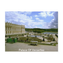 Palace of versailles garden postcard vintage royal