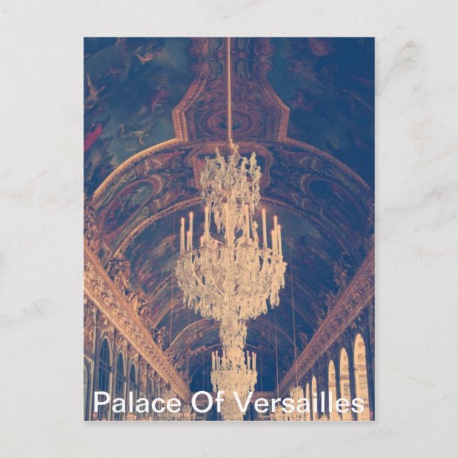 Palace of versailles-hall of mirrors postcard (Front)