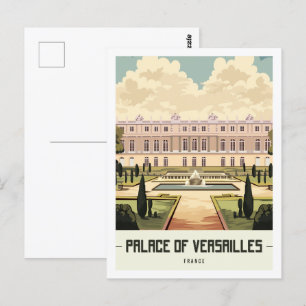 Palace of Versailles Paris France Travel Place Postcard