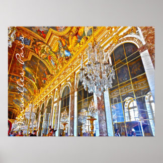 Palace of Versailles photo illustration. Poster