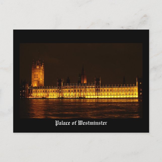 Palace of Westminster Postcard (Front)