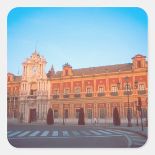 Palacio de Telmo in Seville, Spain seat of Square Sticker