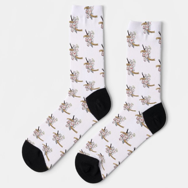 Paladin Dice Design Socks (Left)