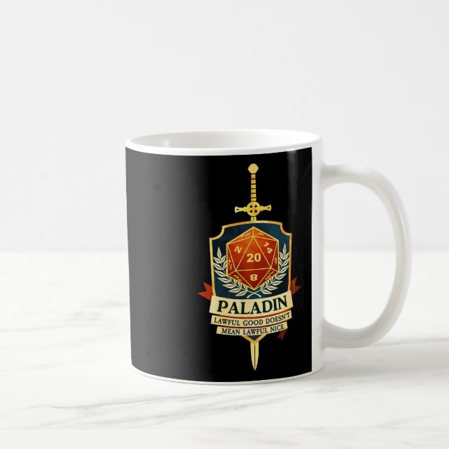 Paladin Fantasy Rpg Trpg Gamer Cl  Coffee Mug (Right)