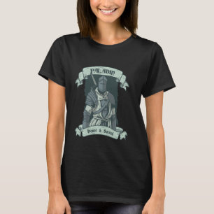 Paladin Knight Fantasy Roleplaying Dungeons Rpg Ga T-Shirt
