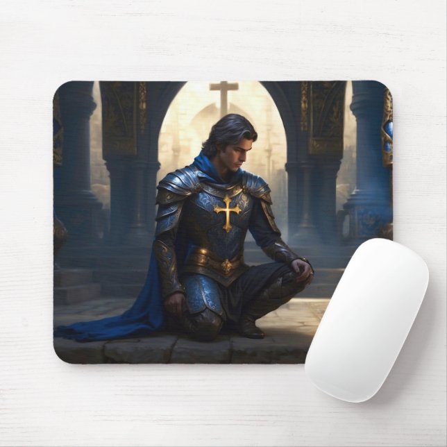 Paladin of the Supplicant Prayer Mouse Mat (With Mouse)