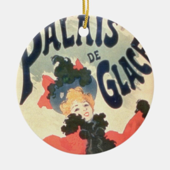 Palais de Glace, Champs Elysees, Paris, 1894 (colo Ceramic Tree Decoration (Front)
