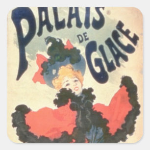 Palais de Glace, Champs Elysees, Paris, 1894 (colo Square Sticker