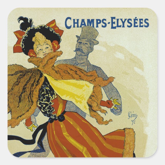 Palais de Glace Square Sticker (Front)