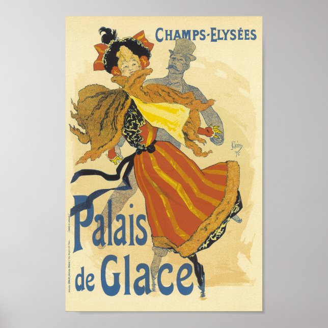 Palais De Glace Vintage French Advertising Poster (Front)