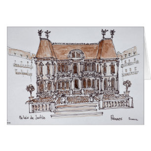 Palais de Justice Courthouse Rennes, Brittany