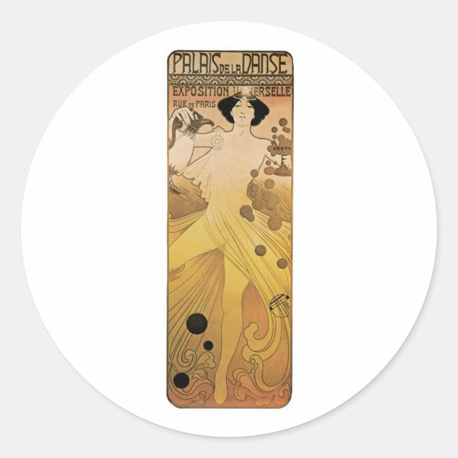 Palais de le Danse Classic Round Sticker (Front)