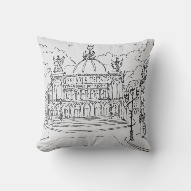 Palais Garnier Opera House | Paris, France Cushion (Front)