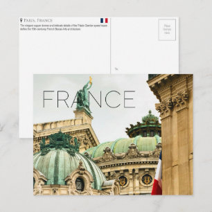 Palais Garnier, Paris, France Travel Postcard