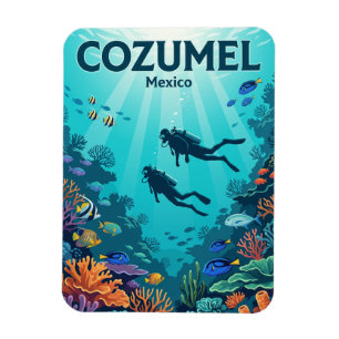 Palancar Reef, Cozumel Mexico Magnet