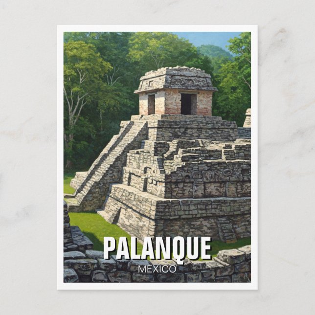 Palanque Mexico Postcard (Front)