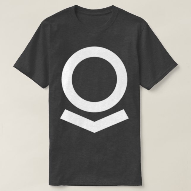 Palantir White Icon T-Shirt (Design Front)