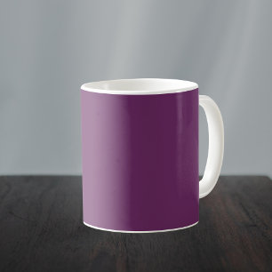 Palatinate Purple Solid Color Coffee Mug
