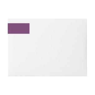 Palatinate Purple Upscale Colour Design Wrap Around Label